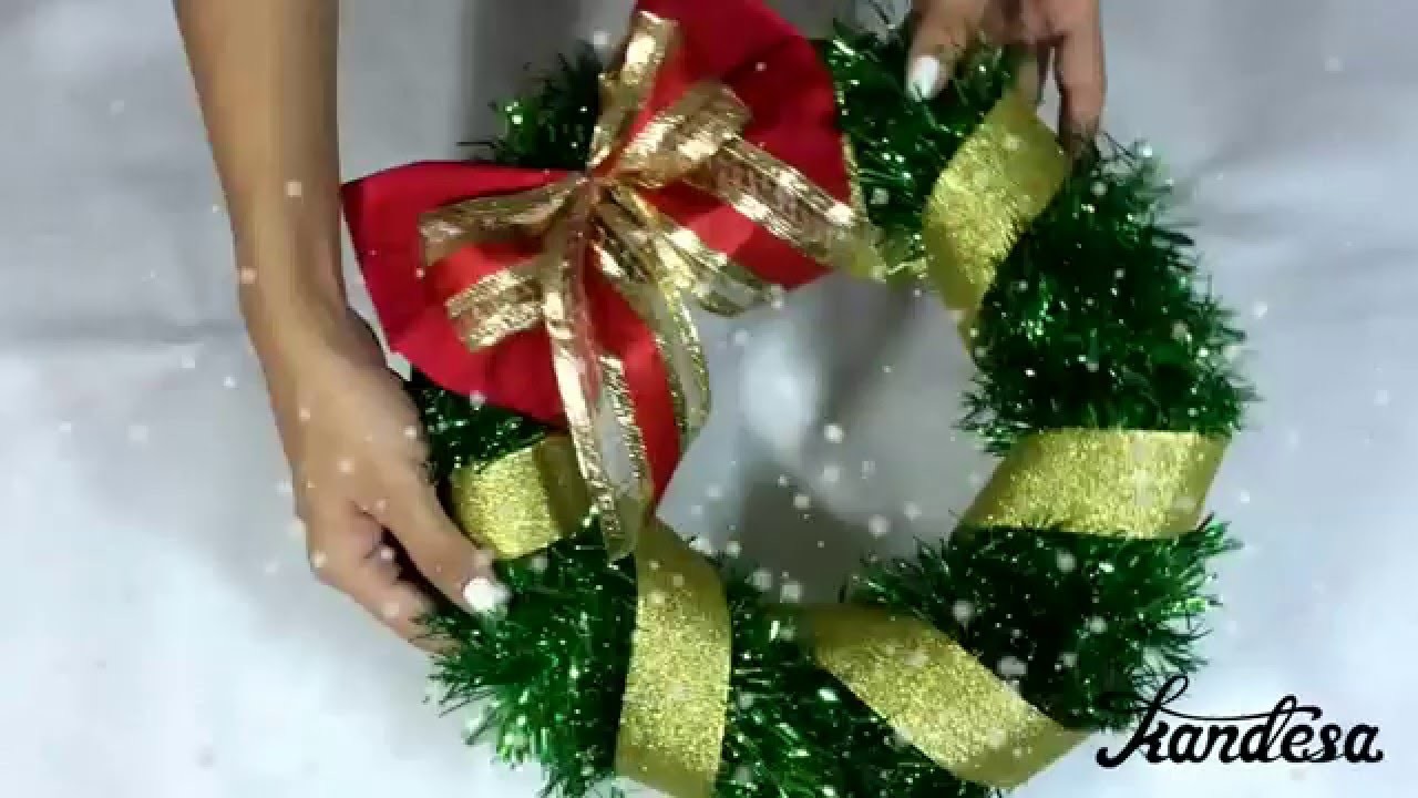 DIY - Faça você mesma sua Guirlanda de Natal Gastando Pouco
