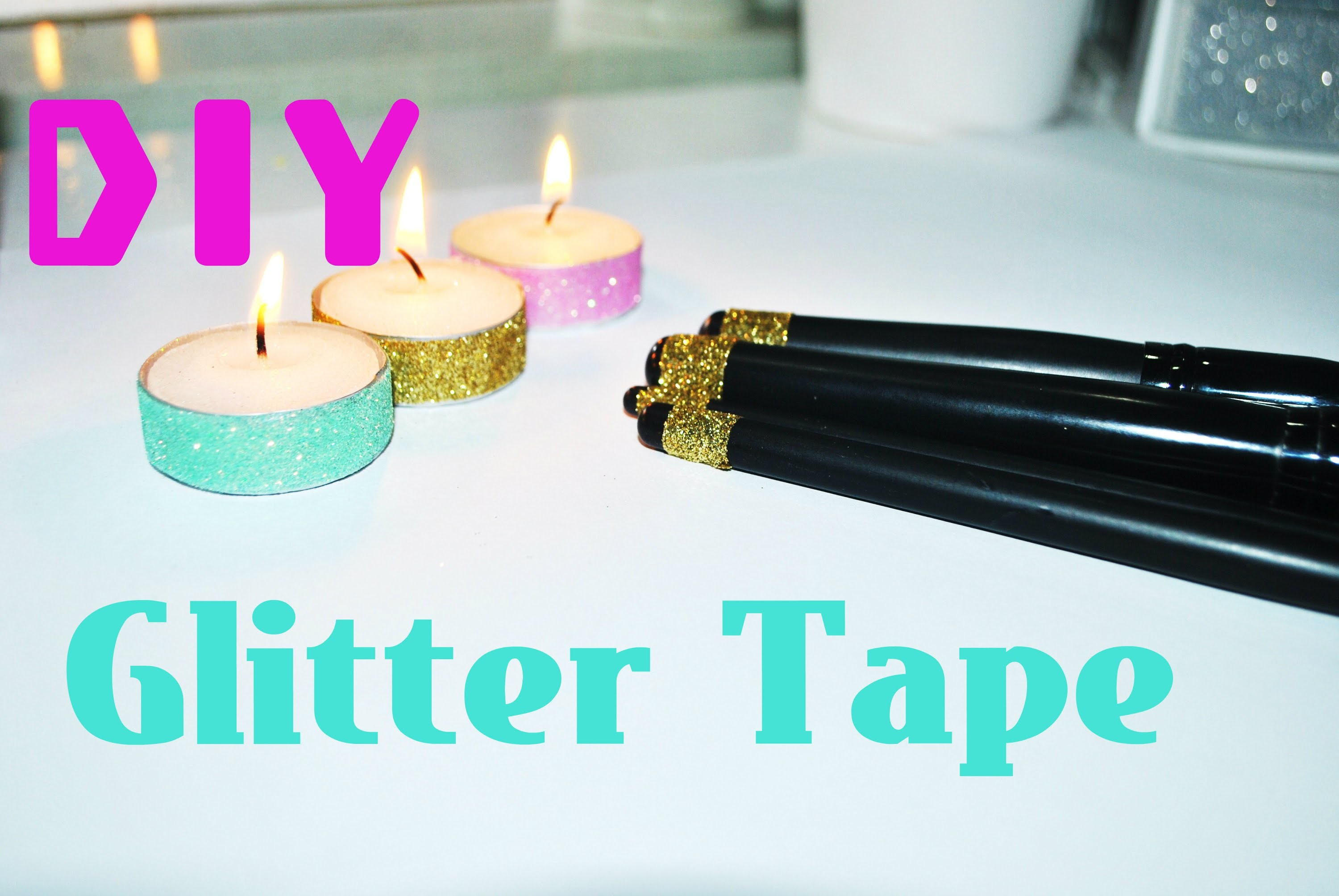 DIY | Glitter Tape. Fita-cola de Glitter [fácil e rápido] + Sugestões