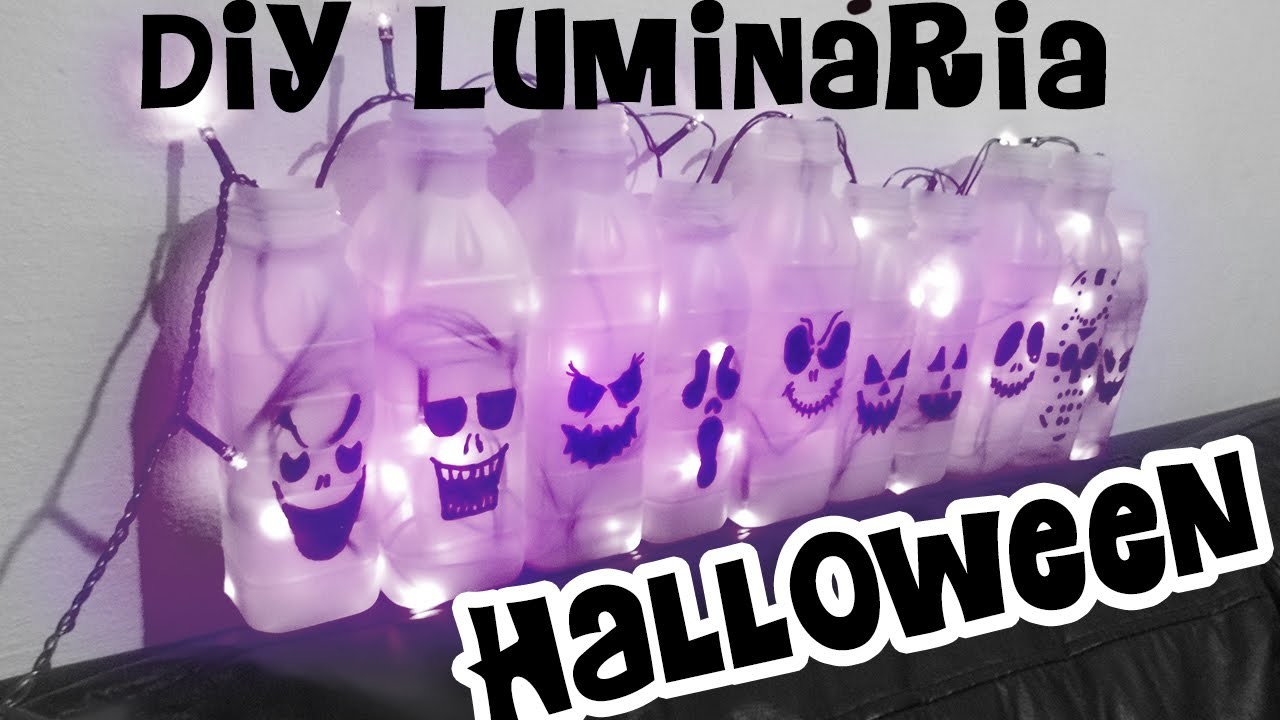 DIY luminária de Halloween