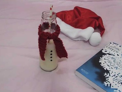 DIY Natal: Garrafa de leite Boneco de neve