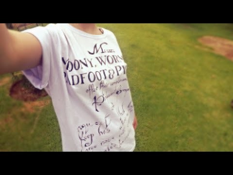 DIY: Pintando em Blusa - Harry Potter