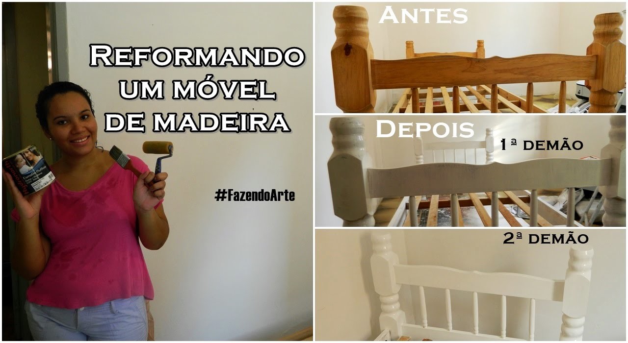 DIY: Reformando cama de madeira #FazendoArte