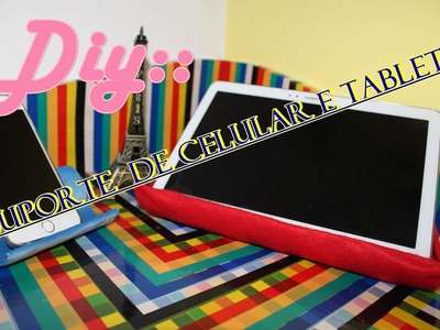 DIY :: suporte para celular e trablet de rolo de papel rsr