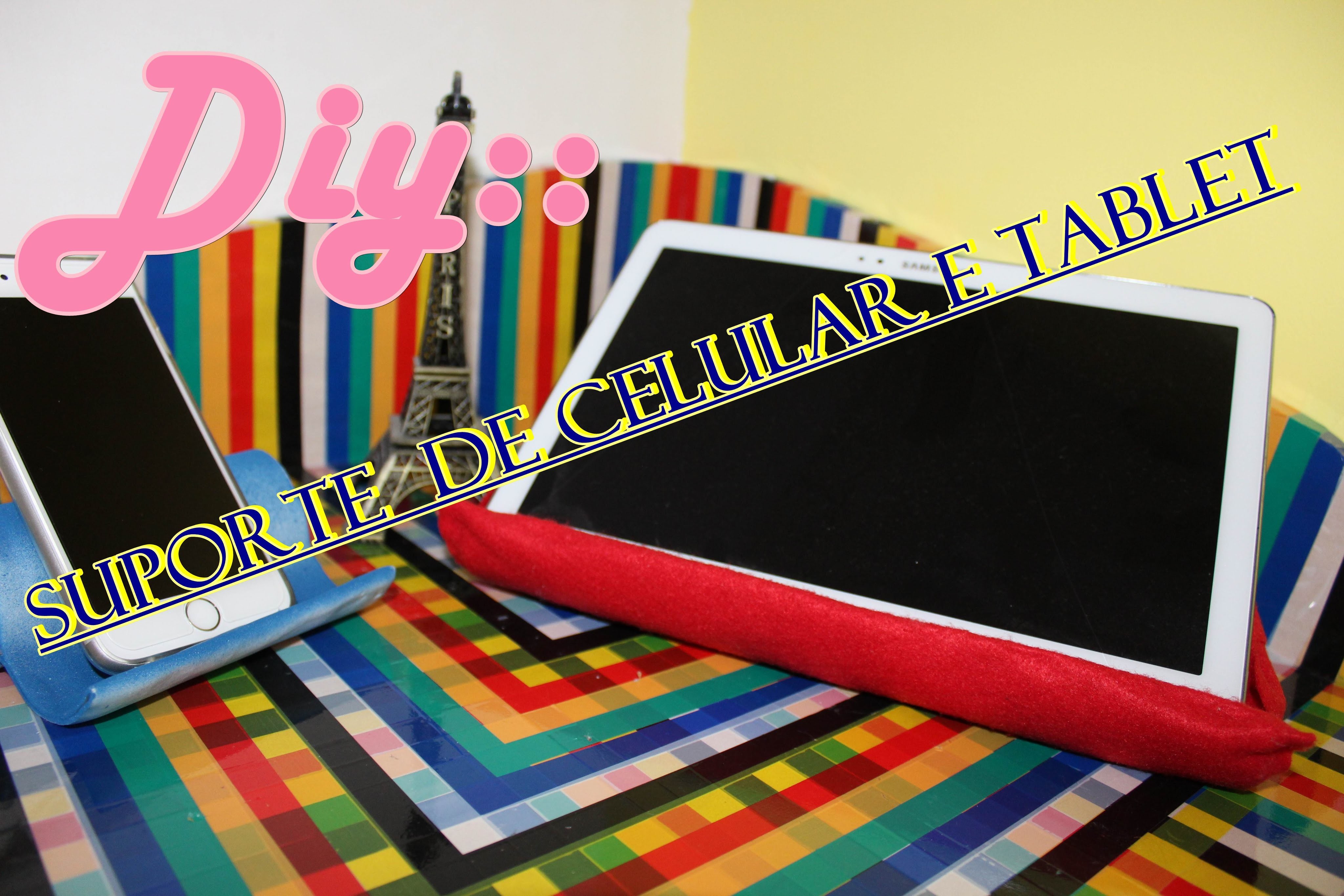 DIY :: suporte para celular e trablet de rolo de papel rsr