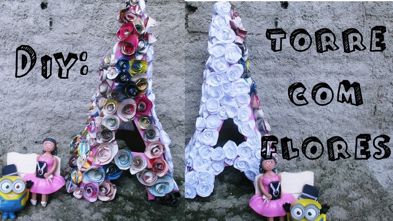 DIY : Torre Eiffel com flores de papel