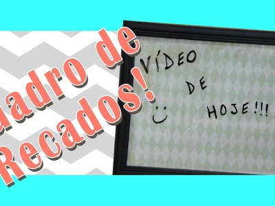 Mural de recados DIY
