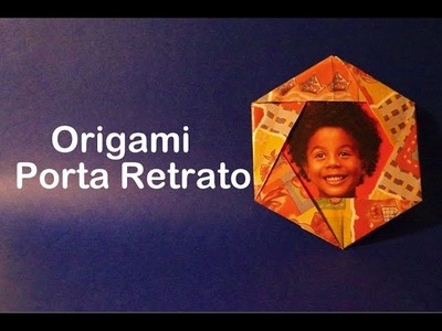 Porta Retrato de Origami - Dobradura de Papel Fácil - Papiroflexia, dobradura.