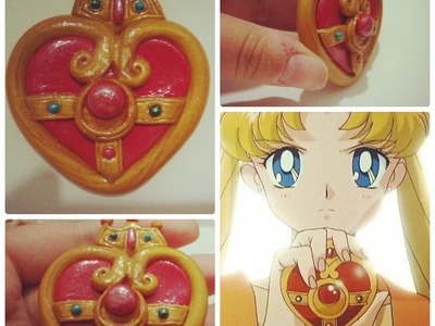 Sailor Moon S broche de transformação. polymer clay
