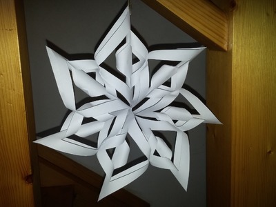 Como fazer floco de neve em 3D - DIY - Snowflake 3D