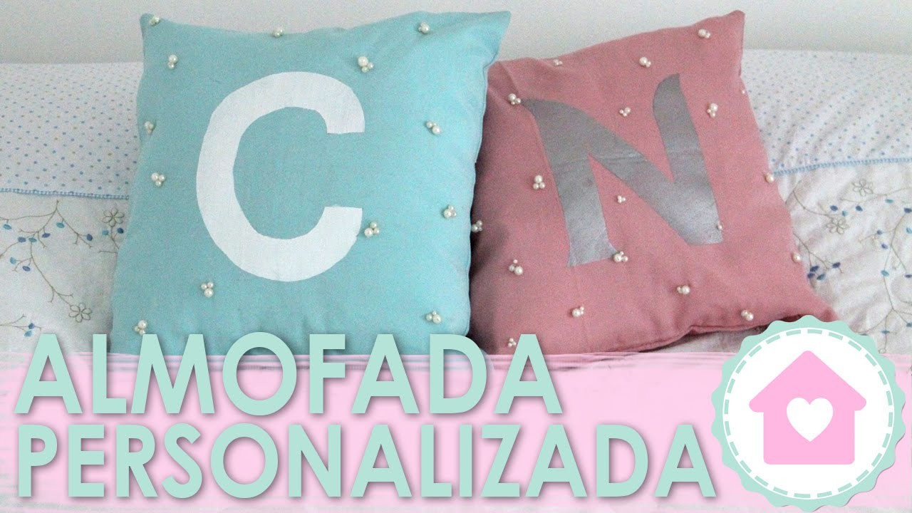 DIY Almofada Personalizada Letra do Nome - wFashionista