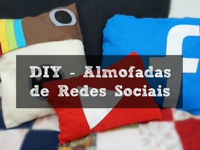 DIY - Almofadas de redes sociais por Blog Sem Memória