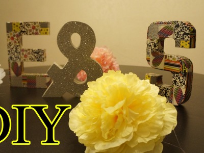 DIY - Bolas de Flores e Letras Decoradas