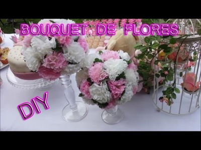 DIY Bouquet de flores com bola de isopor