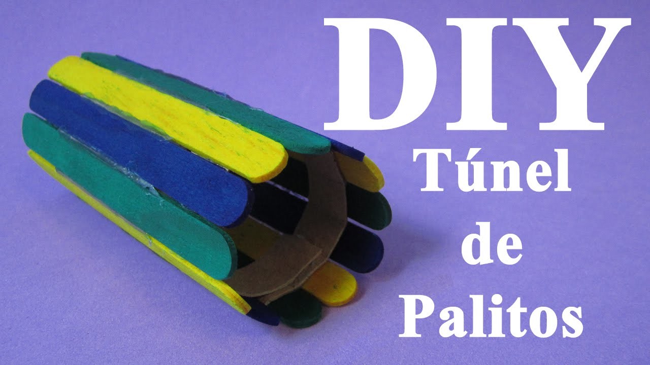 DIY: Brinquedos para Hamster -Túnel de Palitos- (DIY Hamster Toys -Popsicle Stick Tunnel-)