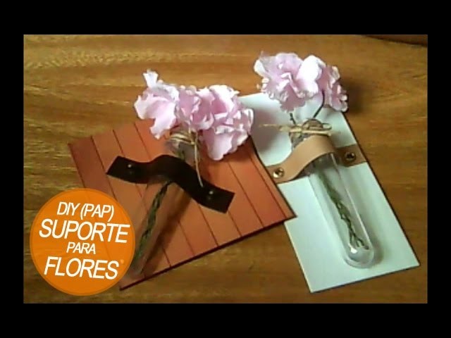 DIY - Cartonagem - Suporte para Flores