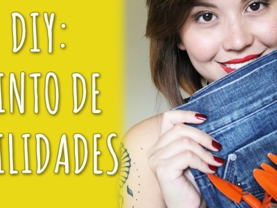 ✂ DIY: Cinto de Utilidades c. Jeans Antiga | Inventário da Sobrevivência