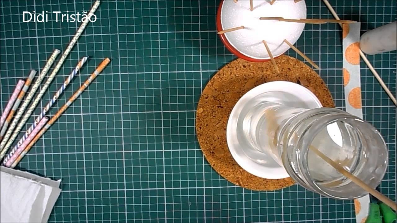 DIY - Como fazer um canudo decorado - Quase sessenta - Didi Tristão