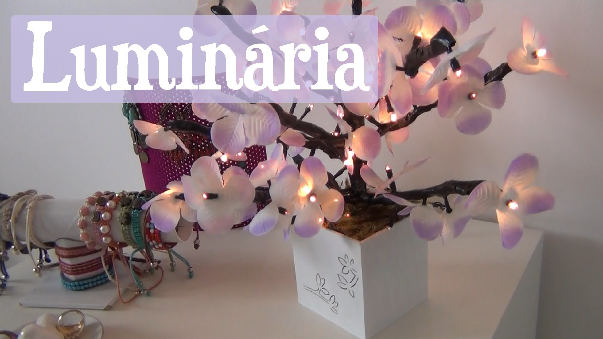 DIY Decoração Quarto - Luminária de Árvore inspirada na Luminária Imaginarium