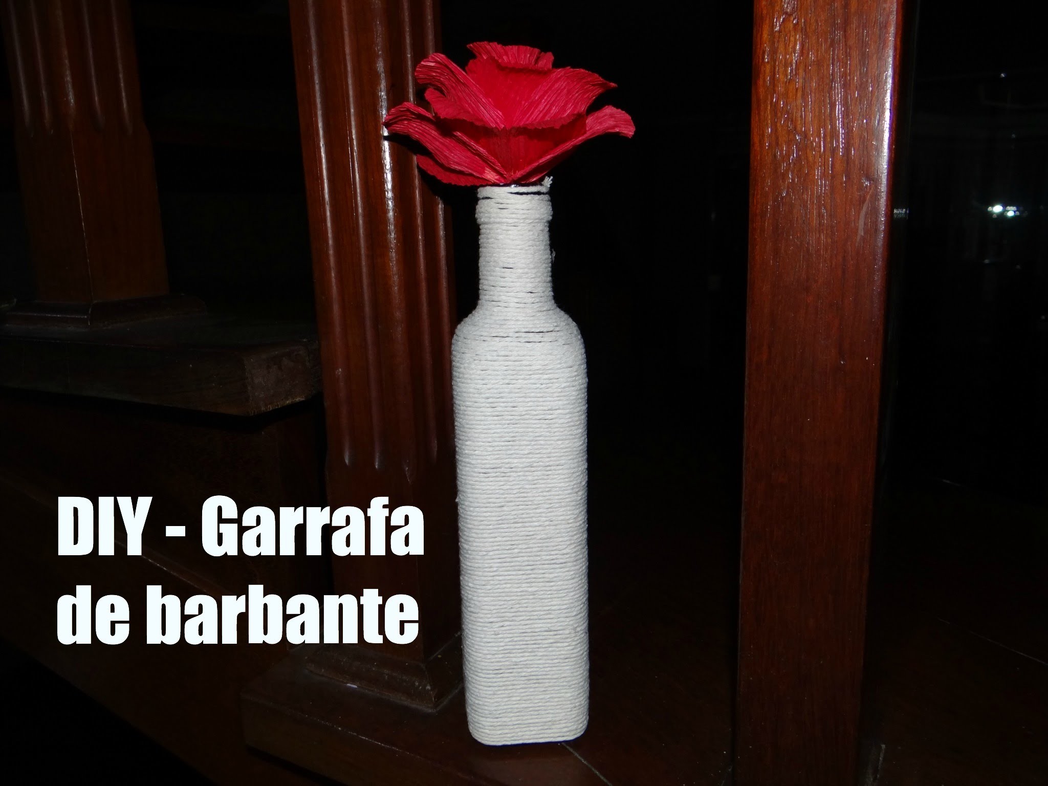 DIY - Garrafa de barbante