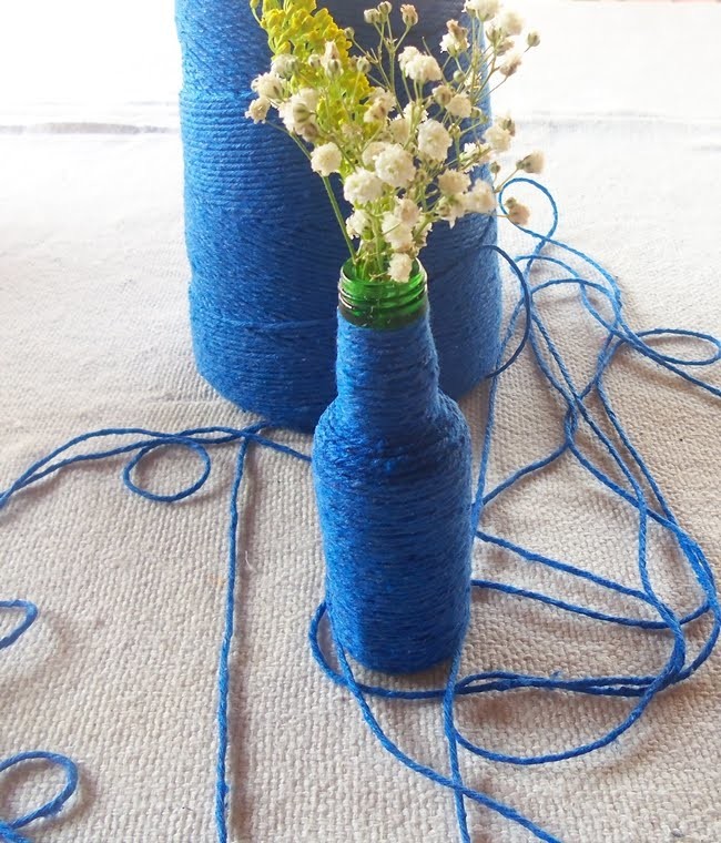 DIY: Garrafa de barbante
