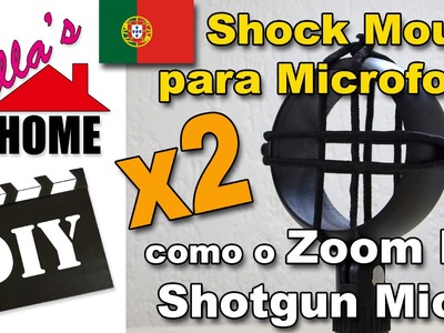 DIY Microfone Shock Mounts abaixo dos €15 pelos dois (Versão Portuguesa por Nella's HOME)