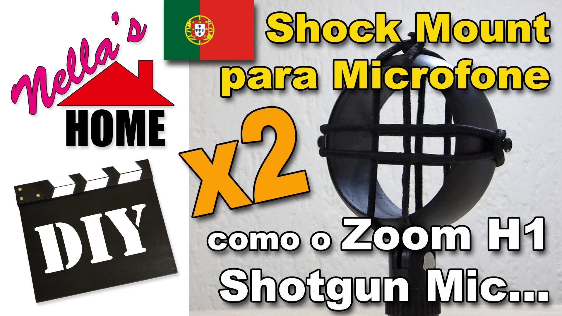 DIY Microfone Shock Mounts abaixo dos €15 pelos dois (Versão Portuguesa por Nella's HOME)