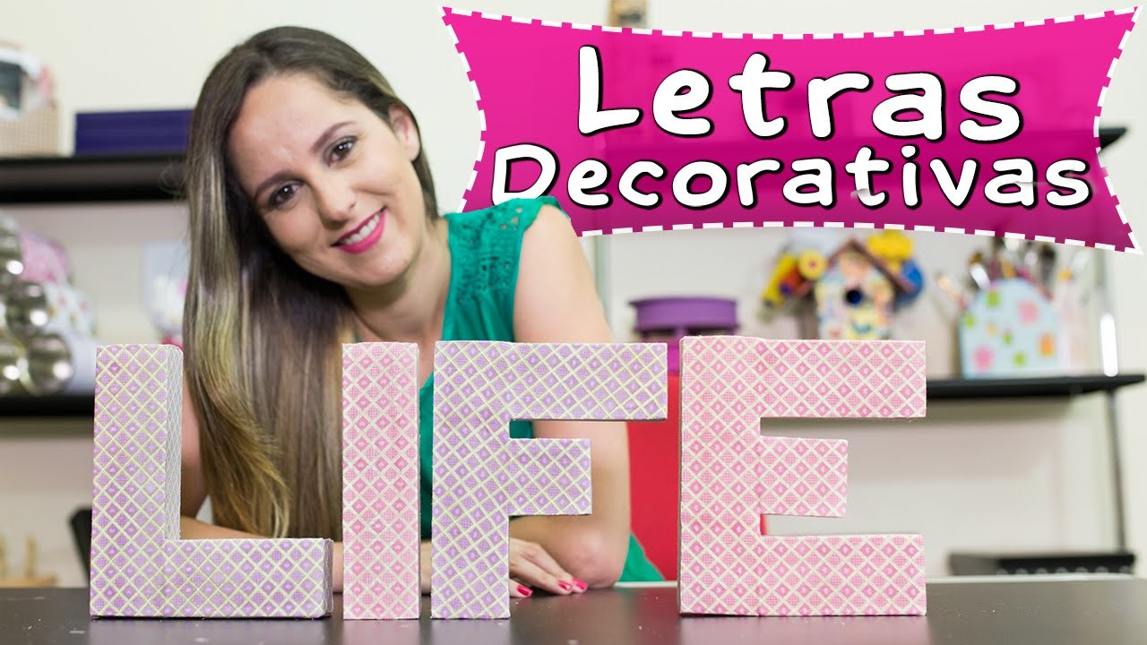 DIY Reciclagem e Decoração: Letras Com Caixas de Pasta de Dente - Criatividade