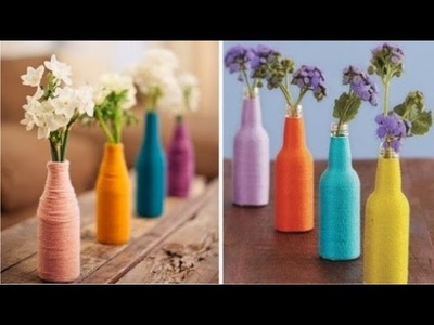 DIY - vaso decorativo com garrafa