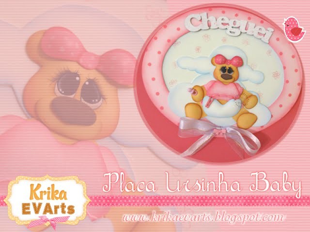 Krika.com - Placa Ursinha Baby