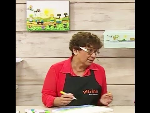 Tela com canetinha e apliques com Dalva Machado | Vitrine do artesanato na TV