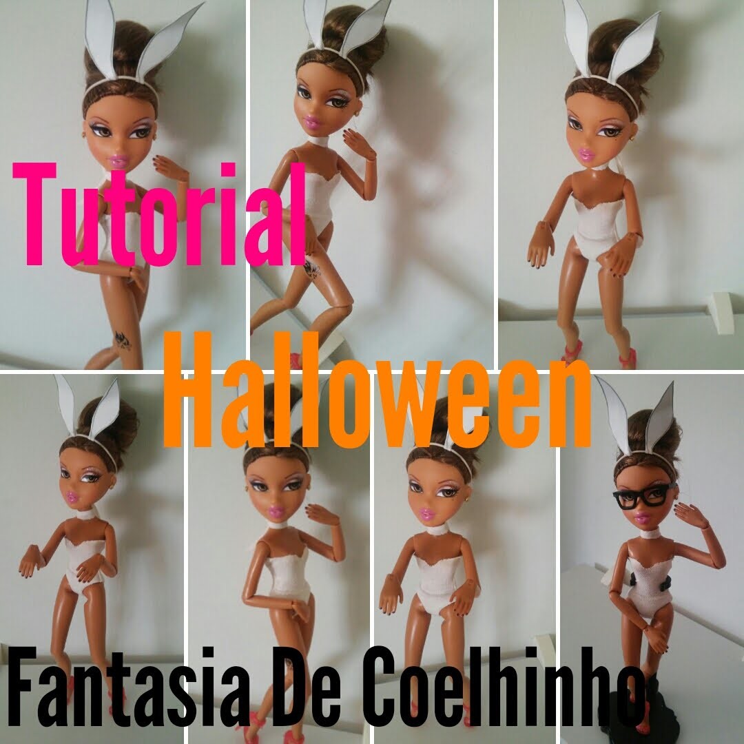 TUTORIAL HALLOWEEN COMO FAZER FANTASIA DE COELHINHO PARA BONECA