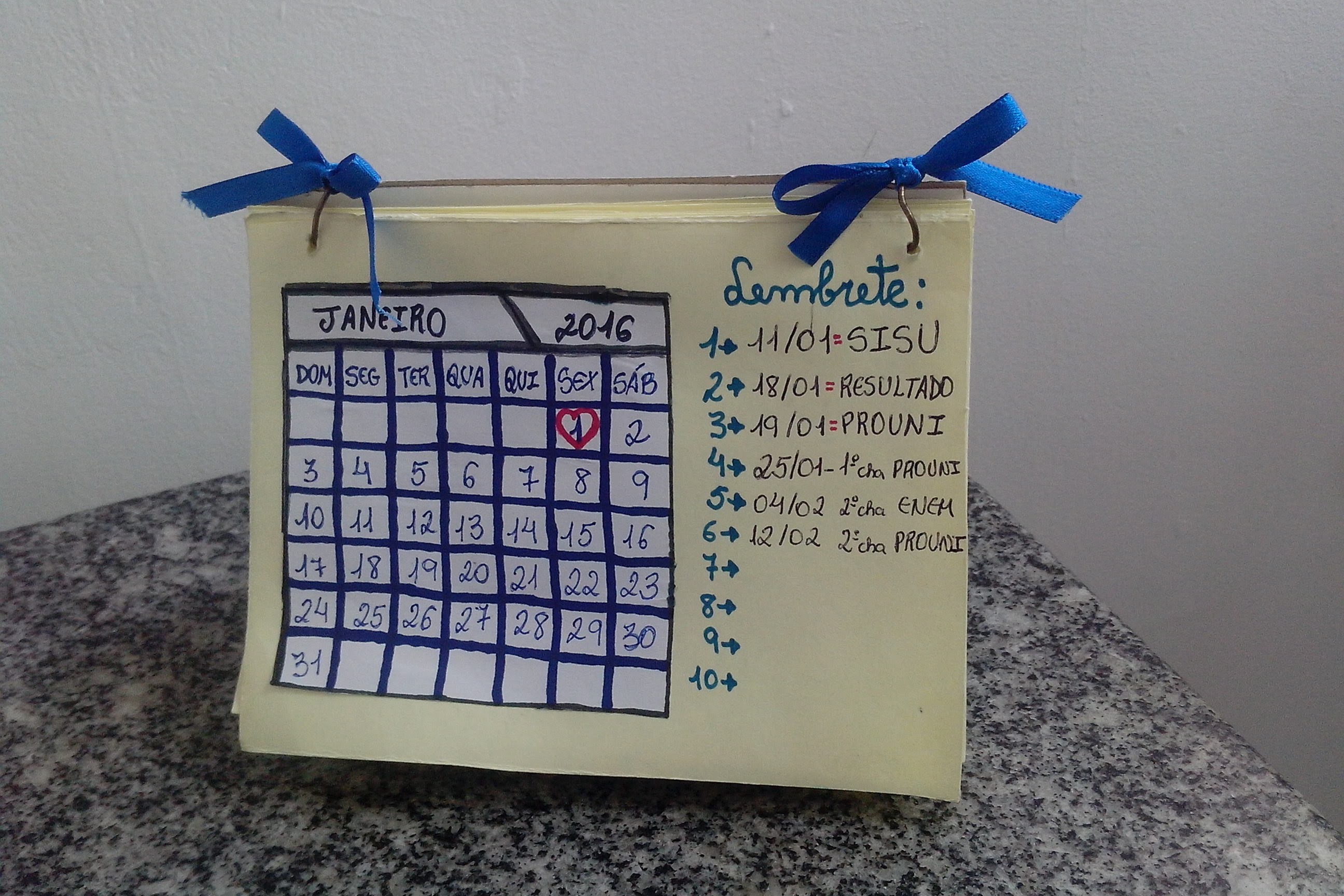 Calendario Total DIY!!!