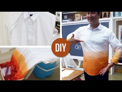 DIY: Camisa DIP DYE usando uma tinta só! (Customizando com R$ 1,50)