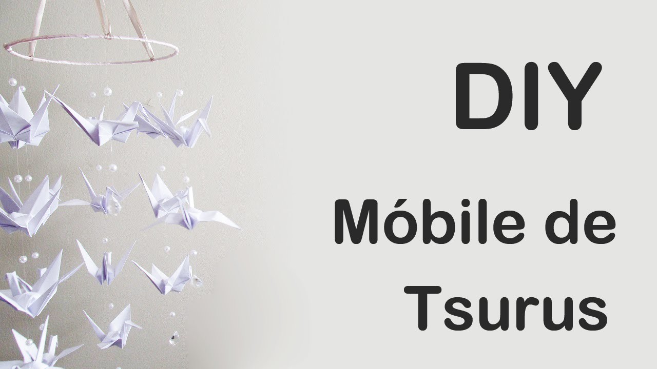 DIY: Como Fazer Móbile de Tsurus (Origami Tutorial)