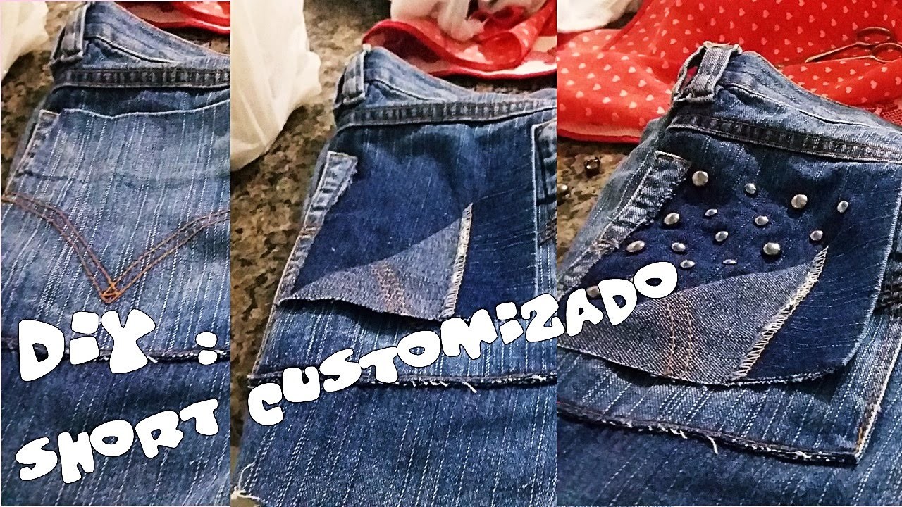 DIY: Customização de Short Masculino.