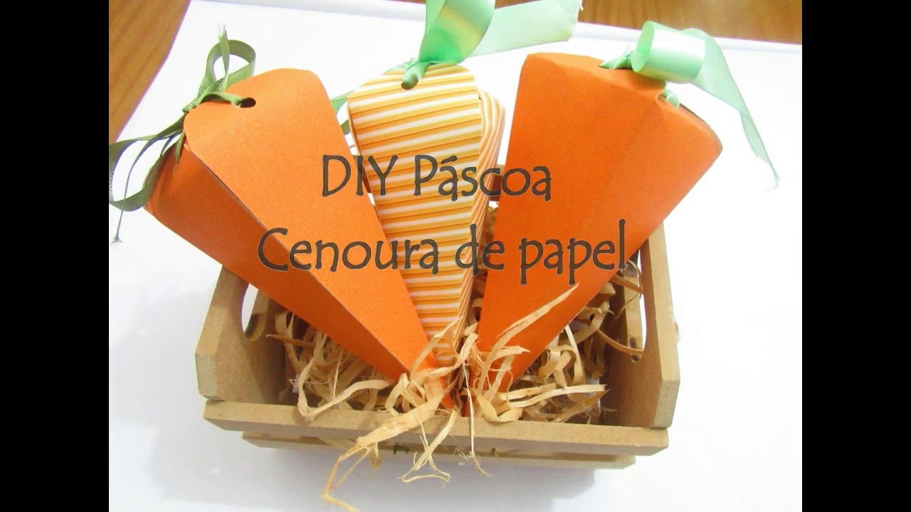 DIY de Páscoa - Cenoura de Papel