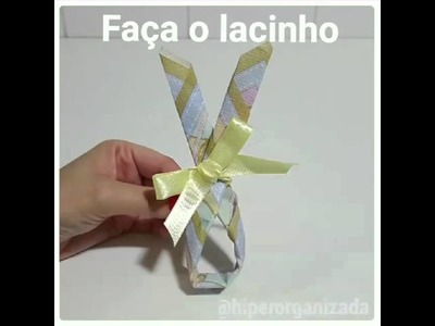 DIY DE PÁSCOA - COELHO DE GUARDANAPO