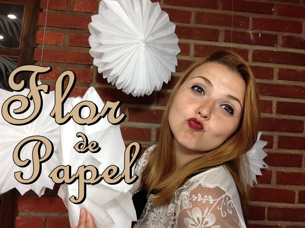 DIY FLOR DE PAPEL COM SAQUINHOS DE PIPOCA