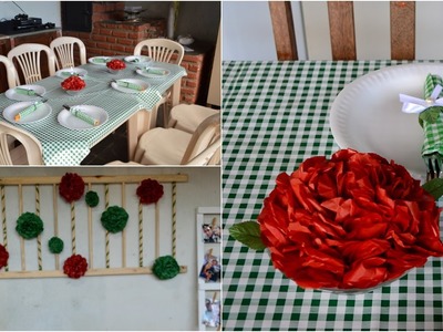 DIY Flor.pompom de seda | Enfeite de mesa e decoração | Sayury Mendes