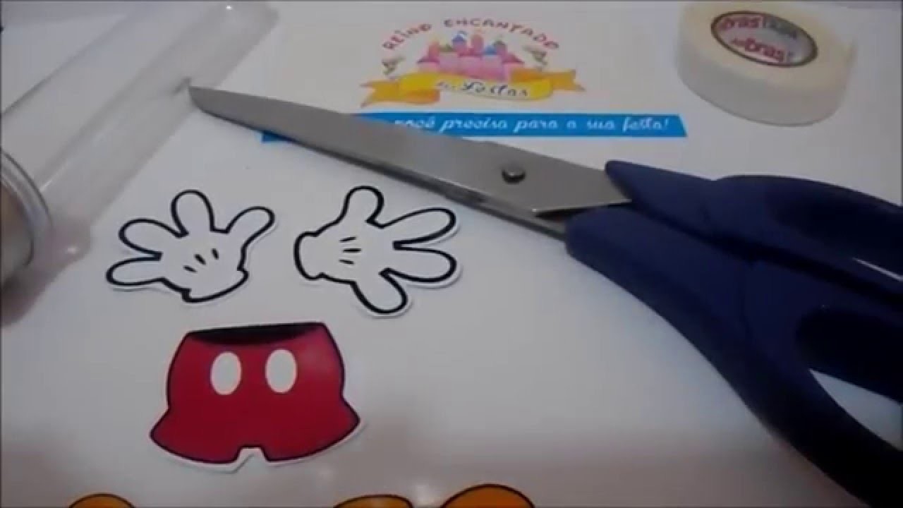 DIY  - Tubete 3D Mickey Mouse