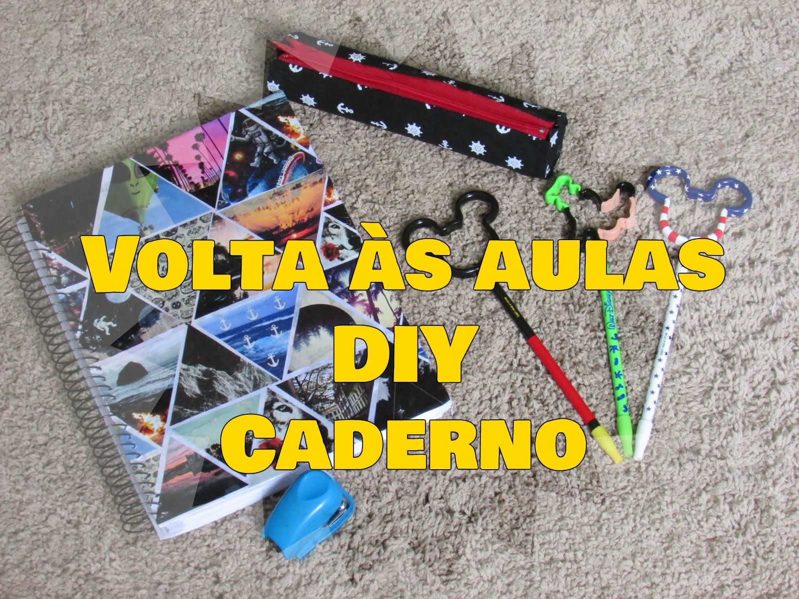 DIY Volta às Aulas - Caderno | Por Bia Costa blog Queira-se