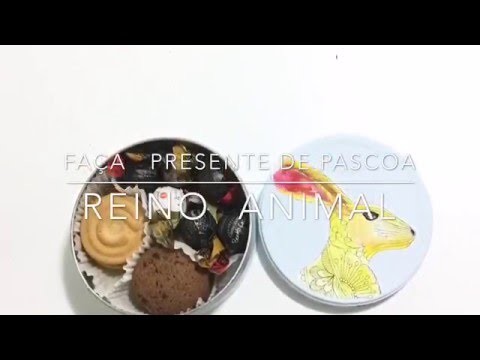 Faça você mesmo presente de páscoa reino animal diy
