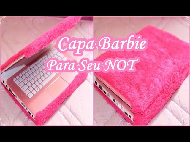 Capa Para Notebook de Pelúcia | Super Barbie