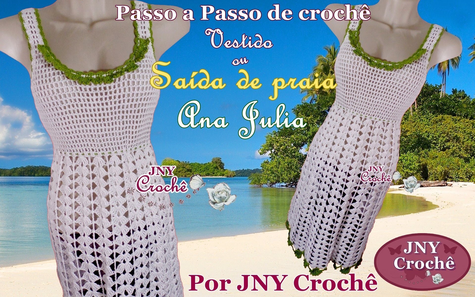 PAP Saida de praia de croche Ana Julia por JNY Crochê
