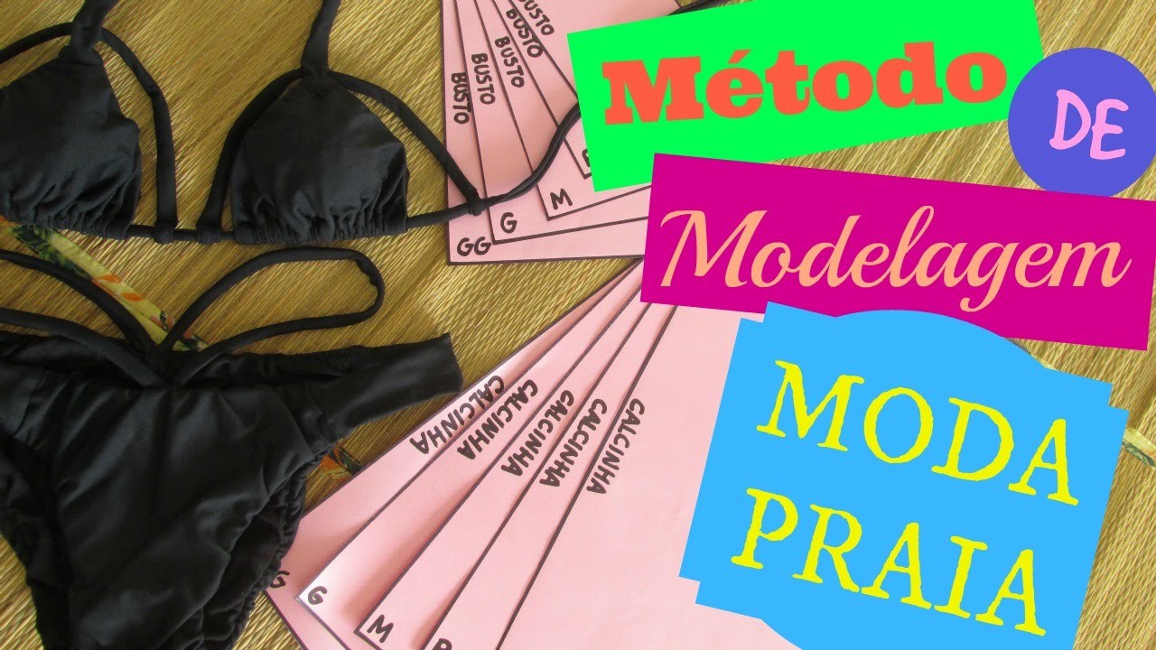 Modelagem de Strappy Biquíni + Método de Modelagem para Moda Praia