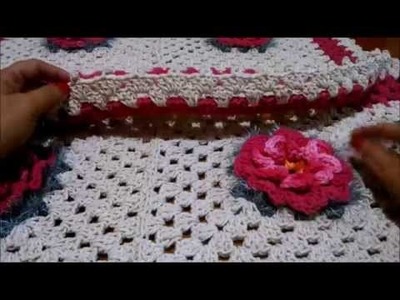 PAP tapete floral em crochê parte 2