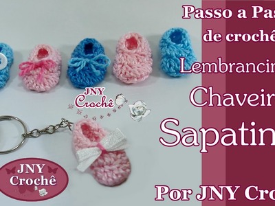 Passo a Passo de crochê Chaveiro Sapatinho por JNY Crochê