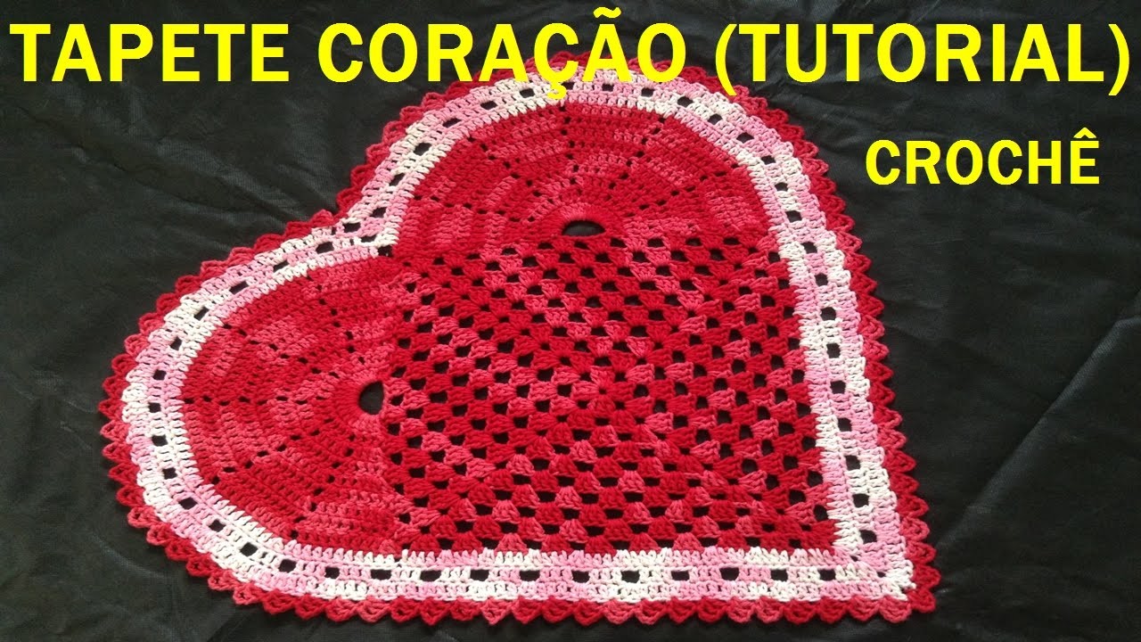 Tapete Crochê Coração #LuizadeLugh  (English subtitles)