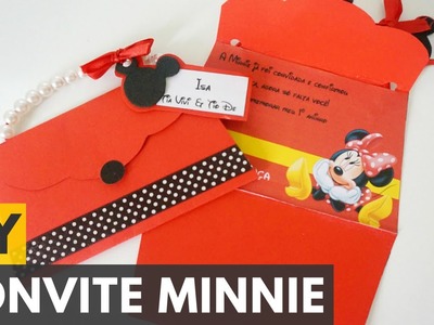 Convite de aniversário da Minnie |DIY - Faça você mesmo