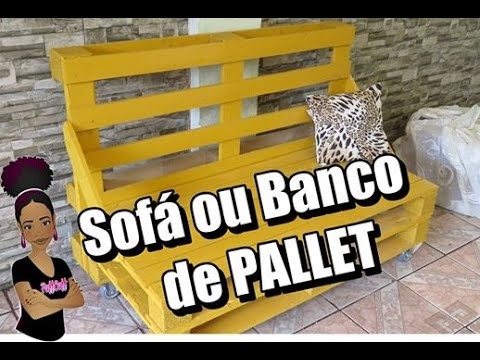 ✂ DIY: BANCO OU SOFÁ DE PALLET - FAÇA VOCÊ MESMO